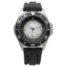 Aangepaste golfbal sporten golfer citaat zwart ora