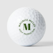 Aangepaste golfbal voor golfinstructeur golfballen (Voorkant)
