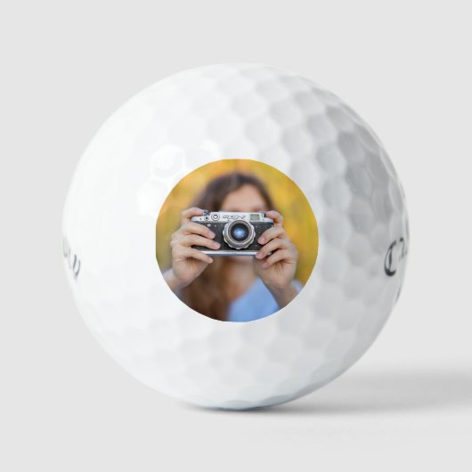 Aangepaste golfballen, gepersonaliseerde foto gezi golfballen (Voorkant)