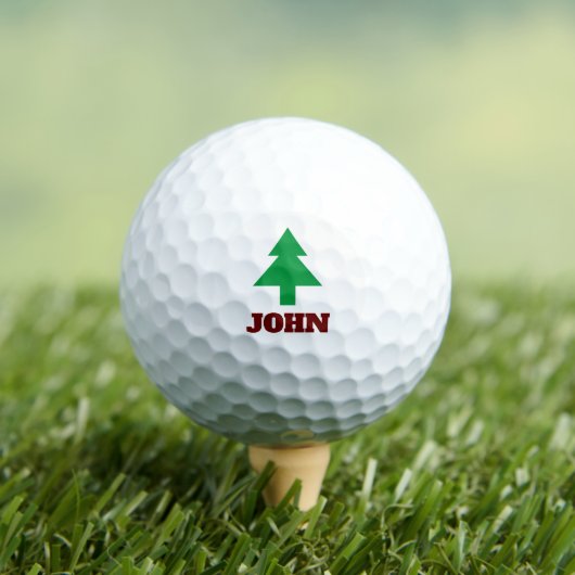 Aangepaste golfballen met een logo van dennenbomen (Insitu Shirt)