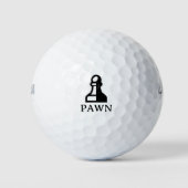 Aangepaste golfballen met logo van het grasschaaks (Voorkant)