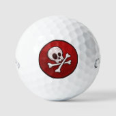 Aangepaste golfballen - Novelty Pirate Skull Desig (Voorkant)