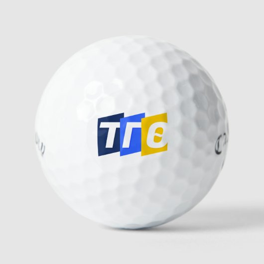 Aangepaste golfballen w / Tri-color Letters (Voorkant)