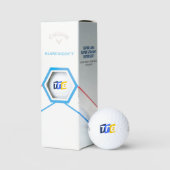 Aangepaste golfballen w / Tri-color Letters (Verpakking)