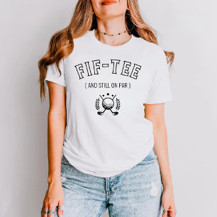 Aangepaste Golfcadeau 50e 60e 70e Verjaardag Golf T-shirt