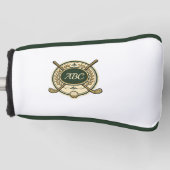 Aangepaste Golfclub Crest Aangepaste Initialen Put Golfheadcover (Voorkant)
