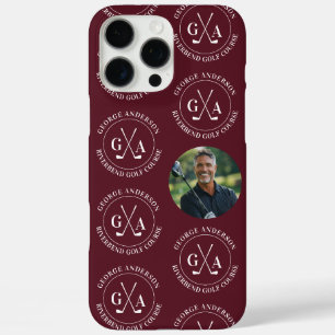 Aangepaste golfclub-hoes Persoonlijk monogram C iPhone 16 Pro Max Hoesje