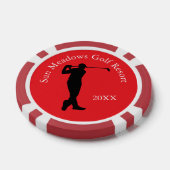 Aangepaste golfclub naam Mannen Poker Chips (Enkel)