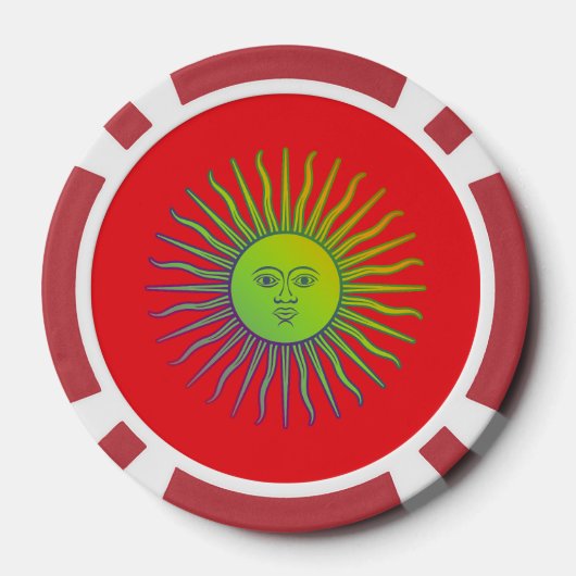 Aangepaste golfclub naam Mannen Poker Chips (Achterkant)