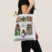 Aangepaste golfcollage met monogramontwerp draagtas (Dichtbij)