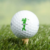 Aangepaste Golfer Gift Gepersonaliseerde Naam / Mo Golfballen (Insitu Shirt)