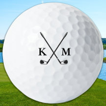 Aangepaste Golfer Personaliseer Monogram Initialen