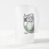 Aangepaste Golfer Player Pro Golf Country Club Matglas Bierpul (Voorkant rechts)