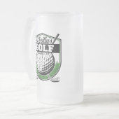 Aangepaste Golfer Player Pro Golf Country Club Matglas Bierpul (Voorkant links)