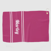 Aangepaste Golfer Sports Klassieke naam Monogram R Golfhanddoek (Horizontaal)