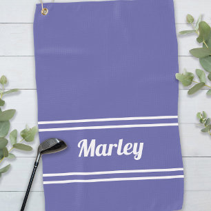Aangepaste Golfer Sports Name Monogram Cute Peri B Golfhanddoek