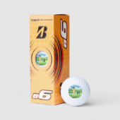 Aangepaste golfernaam 3-D monogram Golfballen (Verpakking)