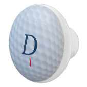 Aangepaste Golfers Monogram Golf Ball Cabinet Knob Keramische Knop (Rechts)