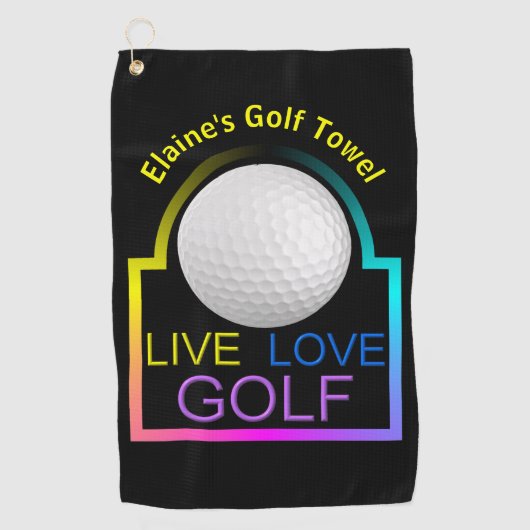 Aangepaste Golfhanddoek (Voorkant)