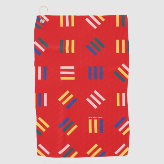Aangepaste Golfhanddoek (Voorkant)