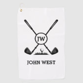 Aangepaste Golfhanddoek (Voorkant)