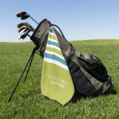 Aangepaste golfhanddoek voor tapes Pattern (Groen)