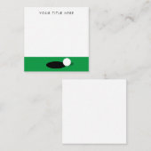 Aangepaste golfkaarten voor golfers notitiekaartje (Voorkant / Achterkant)