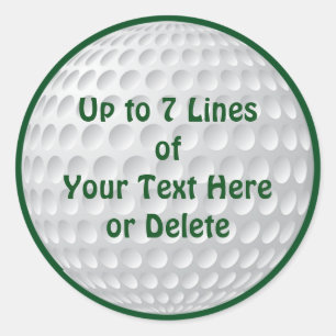 Aangepaste Golfpartij levert GOLF STICKERS