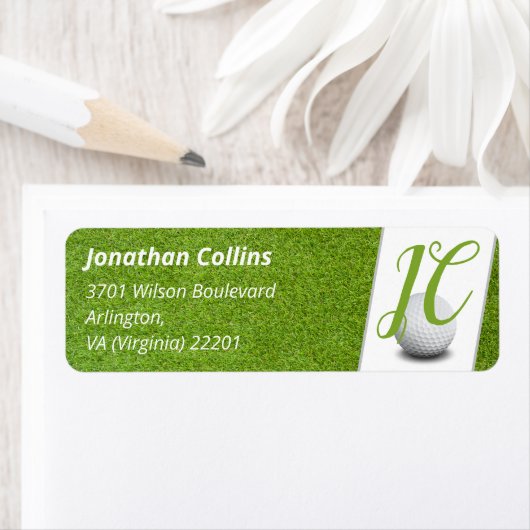 Aangepaste Golfspeler en ventilator | Koel Etiket (Insitu)