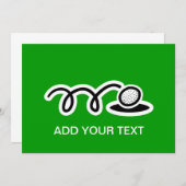 Aangepaste golfuitnodigingen kaart (Voorkant / Achterkant)