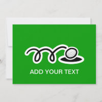 Aangepaste golfuitnodigingen