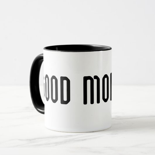 Aangepaste Good Morning Coffee Mok- Gepersonalisee Mok (Voorkant links)