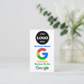 Aangepaste Google Review Business Logo QR Code Lin Visitekaartje (Staand voorkant)