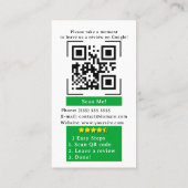 Aangepaste Google Review Business Logo QR Code Lin Visitekaartje (Achterkant)