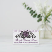 aangepaste gothic breinaalden garen visitekaartje (Staand voorkant)