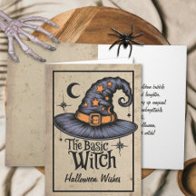 Aangepaste gotische typografie Halloween Witch