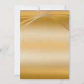 Aangepaste Gouden 50e Verjaardag Originele Hart Bo Kaart (Achterkant)