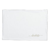 Aangepaste gouden bed kussen kussensloop (Achterkant)