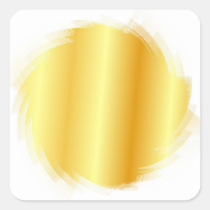 Aangepaste gouden blik Blanco Sjabloon Voeg Jouw t Vierkante Sticker