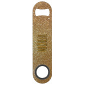 Aangepaste gouden bliksemflesopening speed flessenopener (Achterkant)