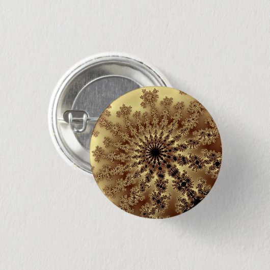 Aangepaste gouden breukstreep kleine ronde Button (Voorkant /achterkant)