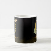 Aangepaste Gouden C Mok – Vlindermonogram (Center)