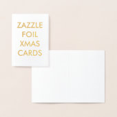 Aangepaste Gouden Folie Kerst Kaart (Display)