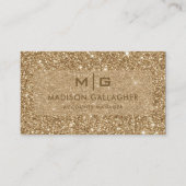 Aangepaste Gouden Glitter Professioneel Visitekaartje (Voorkant)