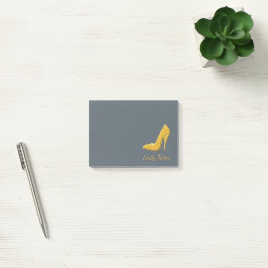 Aangepaste gouden hiel post-it® notes (Kantoor)