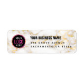 Aangepaste gouden kleur Business Logo Label (Voorkant)