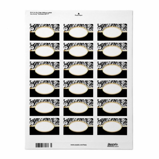 Aangepaste gouden labels (Full Sheet)