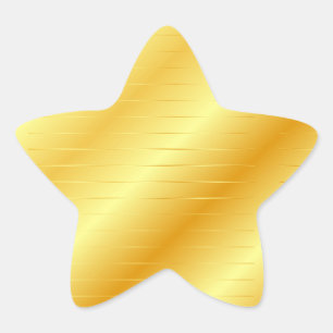 Aangepaste gouden look elegant moderne, lege Sjabl Ster Sticker