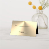 Aangepaste gouden metalen luxe bruidplaatskaarten (Voorkant)