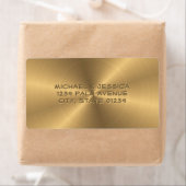 Aangepaste gouden metalen radiale textuur etiket (Insitu)